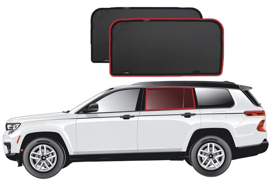 Jeep Grand Cherokee L 5th Generation Car Rear Window Shades (WL75; 2021-Present)*