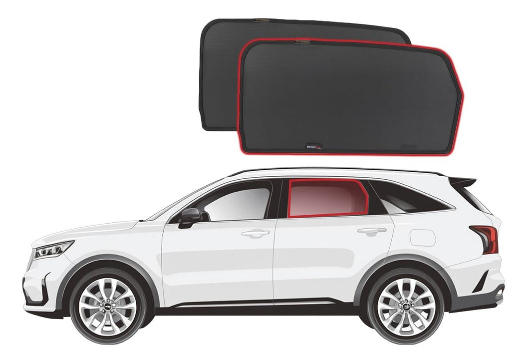 KIA Sorento 3rd Generation Car Rear Window Shades (UM; 2015-2020)