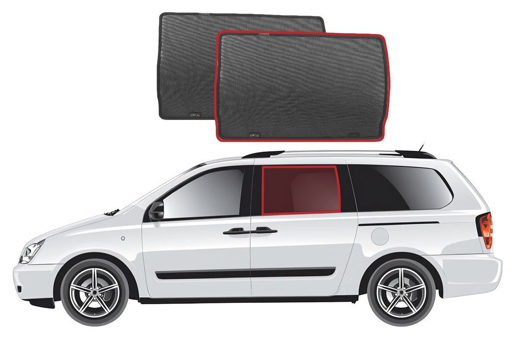 KIA Carnival/Grand Carnival/Sedona/VQ/Carnival Royale | Hyundai Entourage 2nd Generation Car Rear Window Shades (VQ; 2006-2014)*
