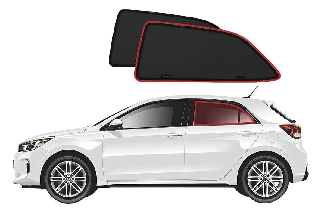 KIA Rio Hatchback 4th Generation (Global Version) Car Rear Window Shades (YB/SC; 2016-2023)