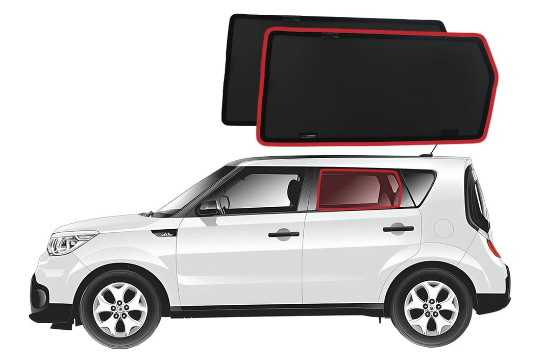 KIA Soul 2nd Generation Car Rear Window Shades (PS; 2013-2019)