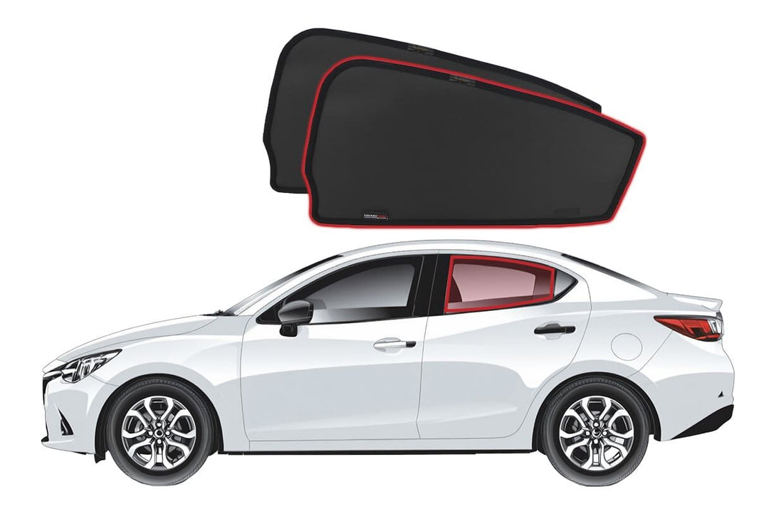 Mazda 2/Demio Sedan/Hatchback 3rd Generation Car Rear Window Shades (DJ/DL; 2014-Present)