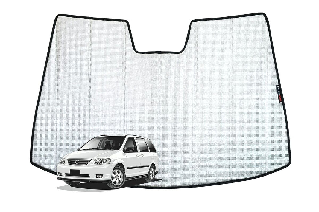 Mazda MPV 2nd Generation Front Windscreen Sun Shade (LW; 1999-2006)