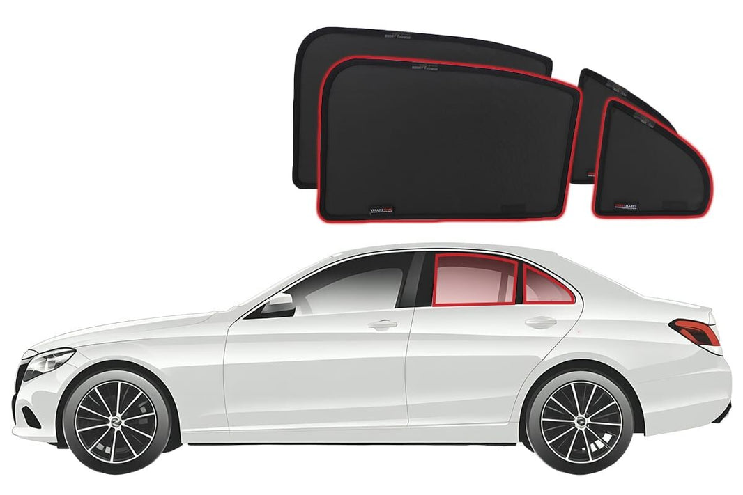 Mercedes-Benz C-Class Sedan 4th Generation Car Rear Window Shades (W205; 2014-2021)*