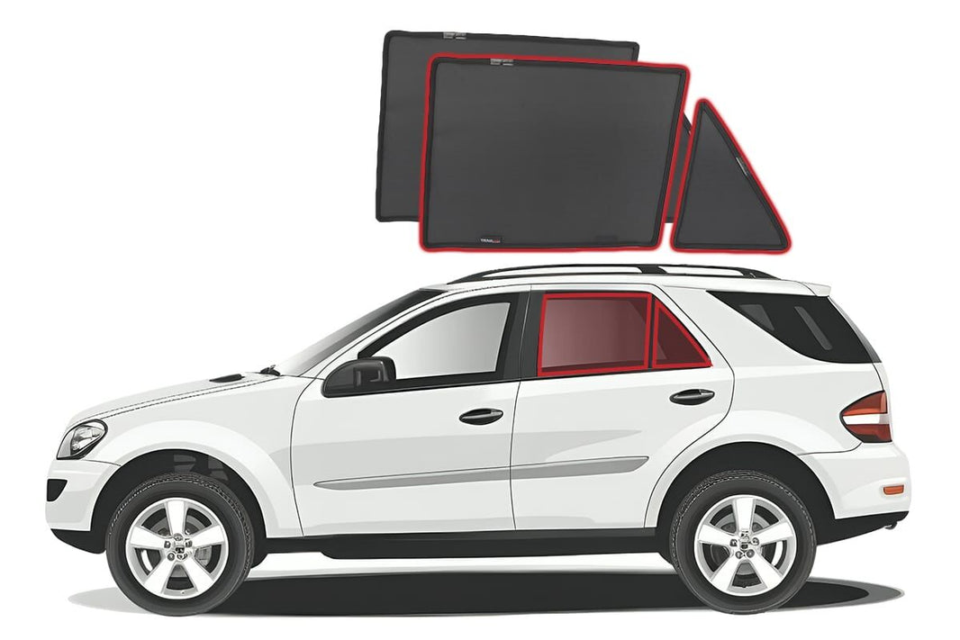Mercedes-Benz M-Class Car Rear Window Shades (W164; 2005-2011)*