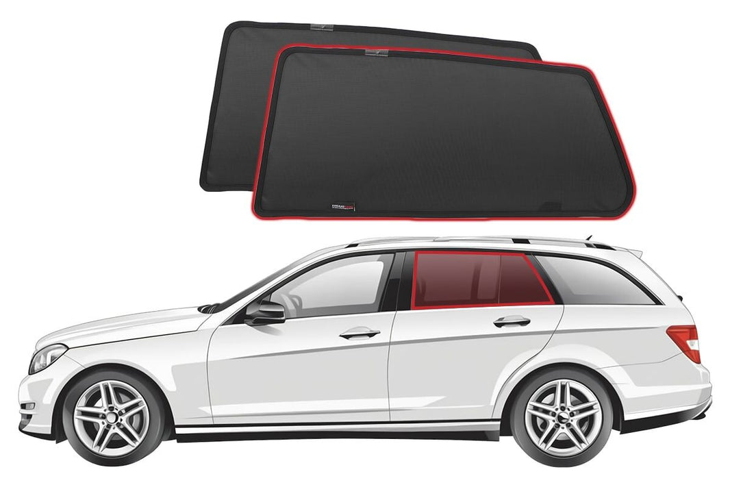 Mercedes-Benz C-Class Wagon 3rd Generation Car Rear Window Shades (S204; 2007-2014)*