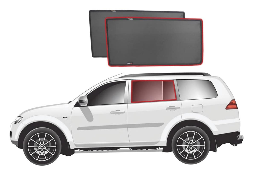 Mitsubishi Challenger/Pajero Sport/Montero Sport/Nativa/Pajero Dakar Car Rear Window Shades (PB/PC Series; 2008-2016)