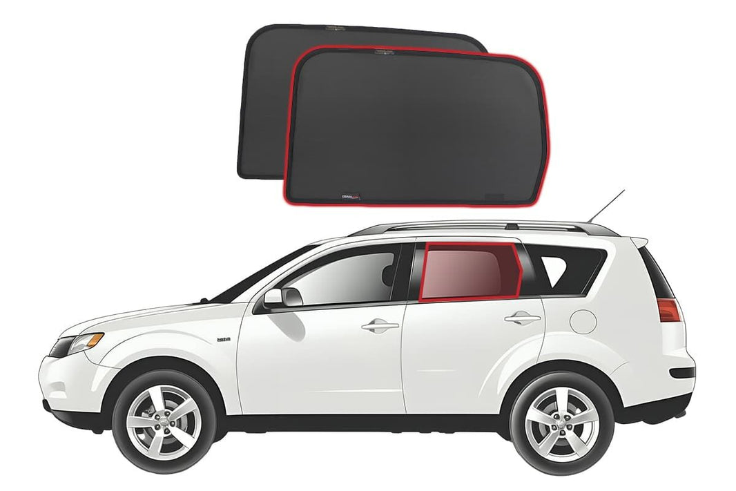 Mitsubishi Outlander 2nd Generation | Peugeot 4007 | Citroen C-Crosser Car Rear Window Shades (CW/XG/XH; 2006-2012)
