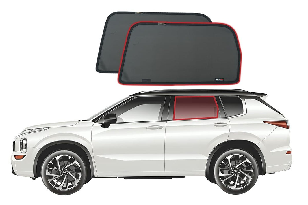 Mitsubishi Outlander 4th Generation Car Rear Window Shades (GN; 2021-Present)