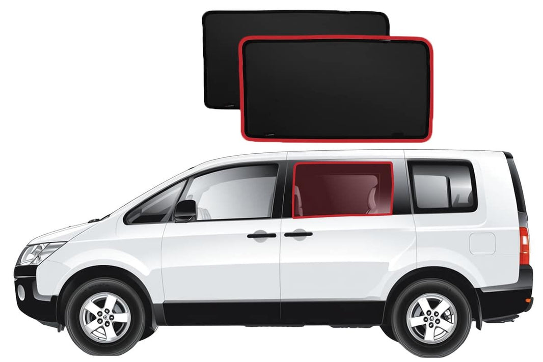 Mitsubishi Delica 5th Generation Car Rear Window Shades (D:5; 2007-Present)*