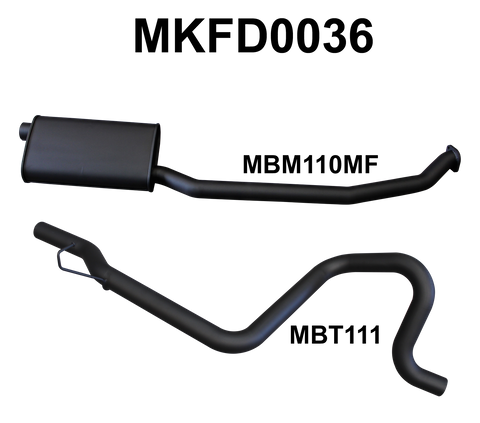 Falcon EA - AU 6 Cylinder Sedan Catback Muffler/Tailpipe
