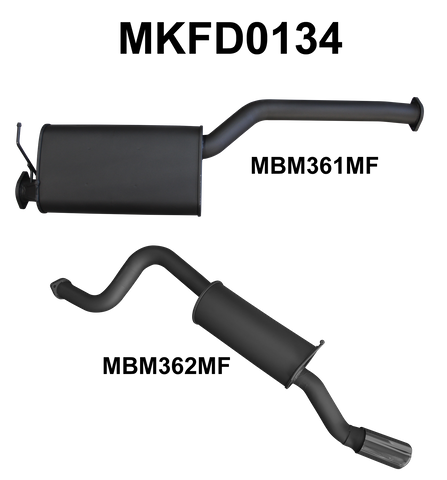 Falcon BA BF 6 Cylinder XR6 Ute CatBack Muffler/Muffler