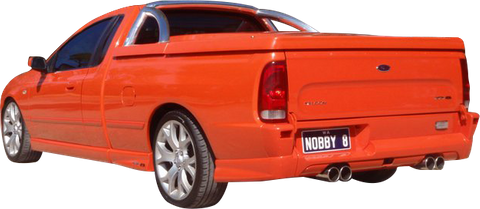 MANTA EXHAUST TO SUIT BA BF V8 UTE 2.5IN L & R CATBACK MUFFLER/MUFFLER