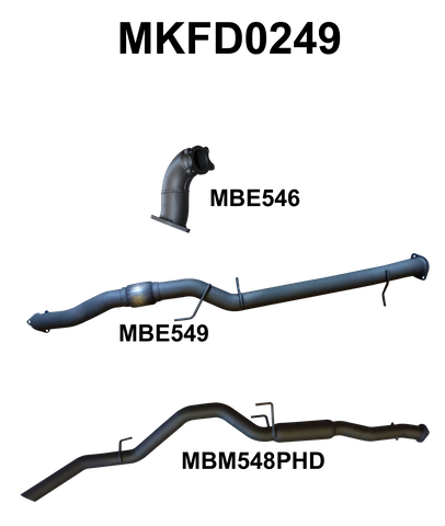 Ford PJ, PK Ranger 3.0L Auto Without Cat, Hotdog