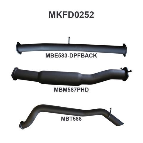 Ford PX2 Ranger 3in DPF Back