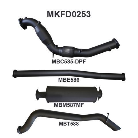 Ford PX2 Ranger 3.2L Turbo Back With Cat