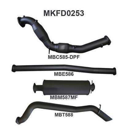 Ford PX2 Ranger 3.2L Turbo Back With Cat