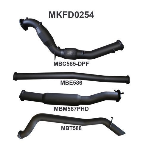 Ford PX2 Ranger 3.2L Turbo Back With Cat, Hotdog