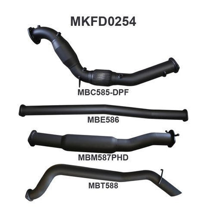 Ford PX2 Ranger 3.2L Turbo Back With Cat, Hotdog