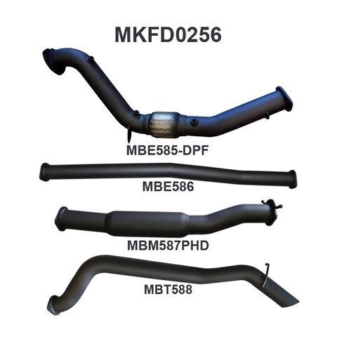 Ford PX2 Ranger 3.2L Turbo Back Without Cat, Hotdog
