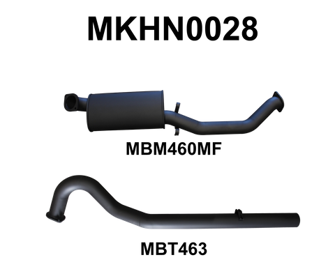 VL Commodore 3.0L 6 Cylinder 3in Catback Muffler/Tailpipe