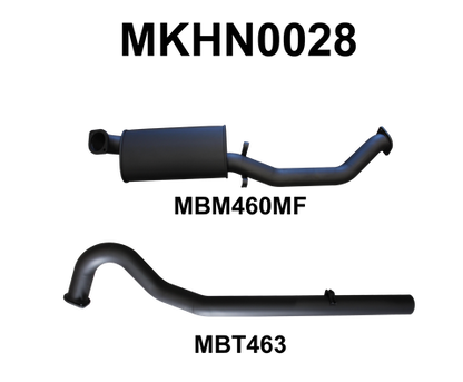 VL Commodore 3.0L 6 Cylinder 3in Catback Muffler/Tailpipe