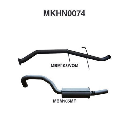 VG VP VR V6 V8 Ute 2.5in Catback WOM/Muffler