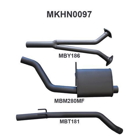 VZ V6 Sedan Ute Wagon 2.5in Catback Muffler/Tailpipe