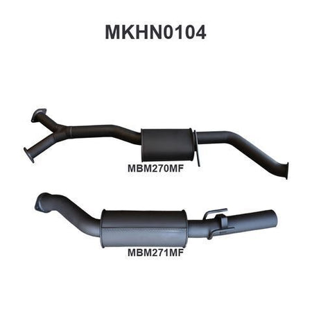 VZ V6 Sedan 3in Catback Muffler/Muffler