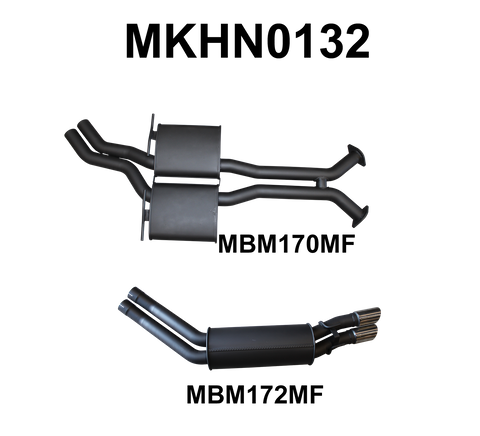 VY HSV V8 Sedan 2.5in Dual Catback Muffler/Muffler