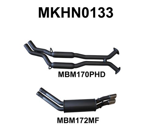 VY HSV V8 Sedan 2.5in Dual Catback Hotdog/Muffler
