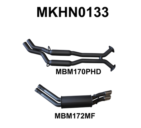 VY HSV V8 Sedan 2.5in Dual Catback Hotdog/Muffler