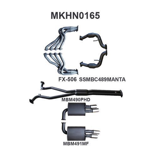 VE V8 Sedan Wagon 2.5in With Extractors Hotdog/Muffler