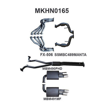 VE V8 Sedan Wagon 2.5in With Extractors Hotdog/Muffler