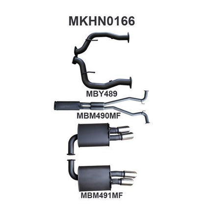 VE V8 Sedan Wagon 2.5in Catback Muffler/Muffler