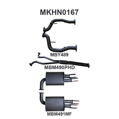 VE V8 Sedan Wagon 2.5in Catback Hotdog/Muffler
