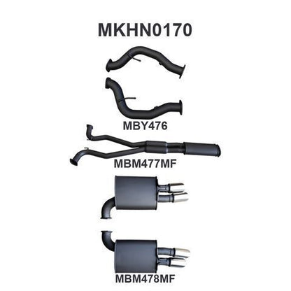 VE V8 Sedan Wagon 3in Catback Muffler/Muffler