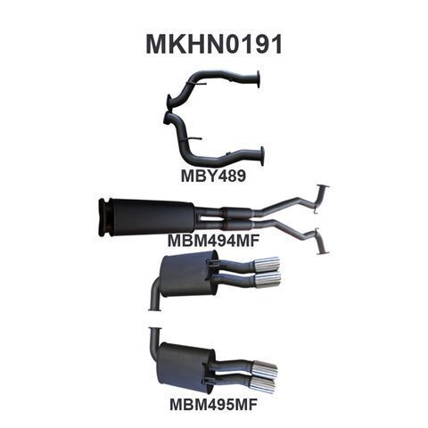 VE Ute & Maloo 2.5in Catback Muffler/Muffler