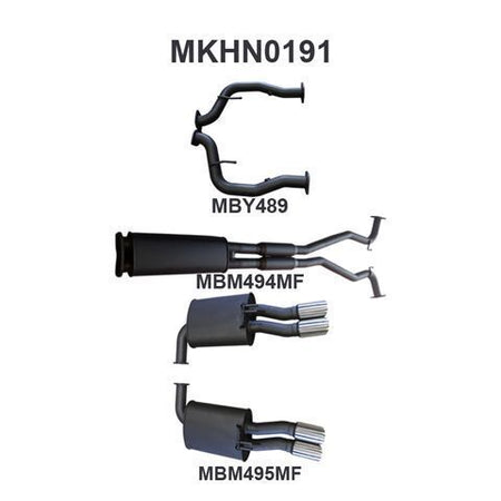 VE Ute & Maloo 2.5in Catback Muffler/Muffler