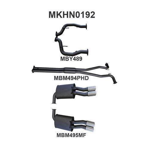 VE Ute & Maloo 2.5in Catback Hotdog/Muffler