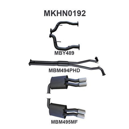 VE Ute & Maloo 2.5in Catback Hotdog/Muffler