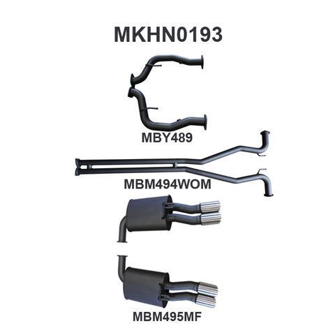 VE Ute & Maloo 2.5in Catback WOM/Muffler