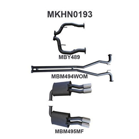 VE Ute & Maloo 2.5in Catback WOM/Muffler