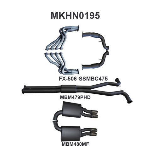 VE Ute & Maloo V8 3in With 1 7/8 in Extractors Hotdog/Muffler