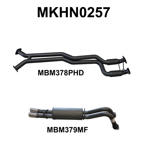 VY VZ V8 1 ton 2.5in Dual Catback Hotdog/Muffler