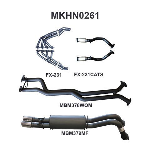 VY VZ V8 AWD Ute 2.5in Dual With Extractors WOM/Muffler