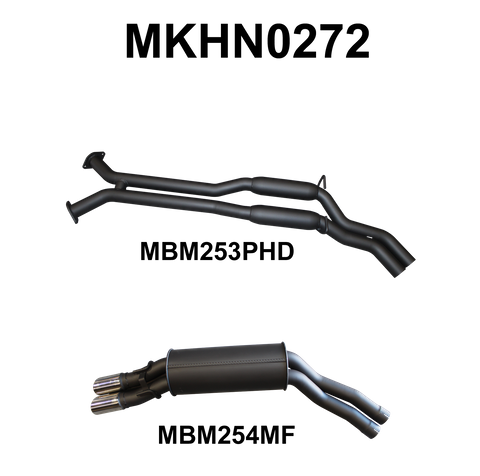 VT - VZ V8 Wagon 2.5in Dual Catback Hotdog/Muffler