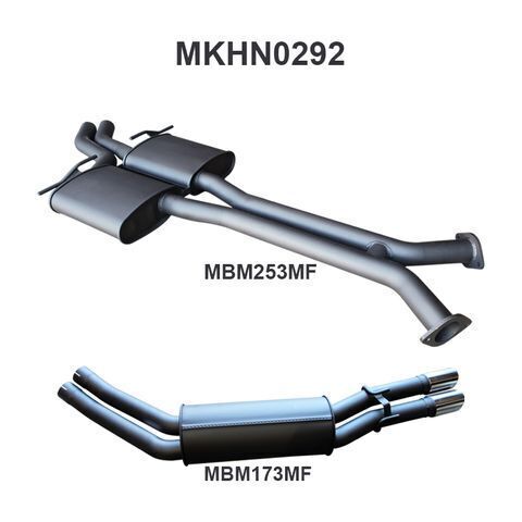 WH Statesman V8 2.5in Dual Catback Muffler/Muffler