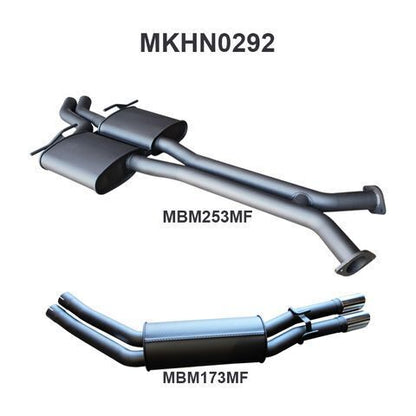 WH Statesman V8 2.5in Dual Catback Muffler/Muffler