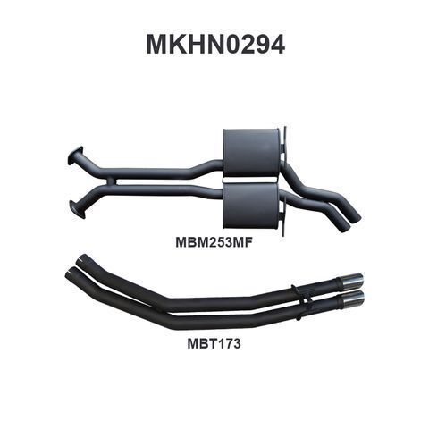 WH Statesman V8 2.5in Dual Catback Muffler/Tailpipe